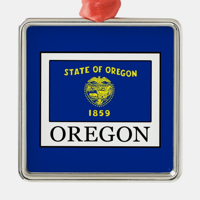 Oregon Silbernes Ornament (Vorne)