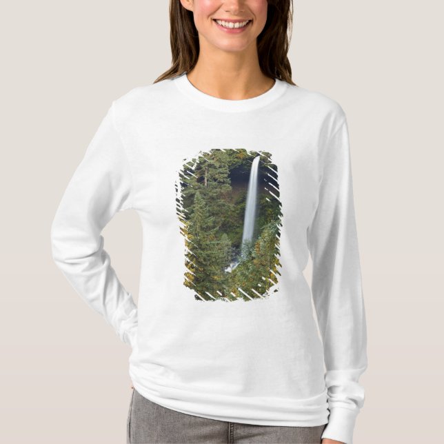 Oregon, Silver Falls Staat Park, North Falls T-Shirt (Vorderseite)