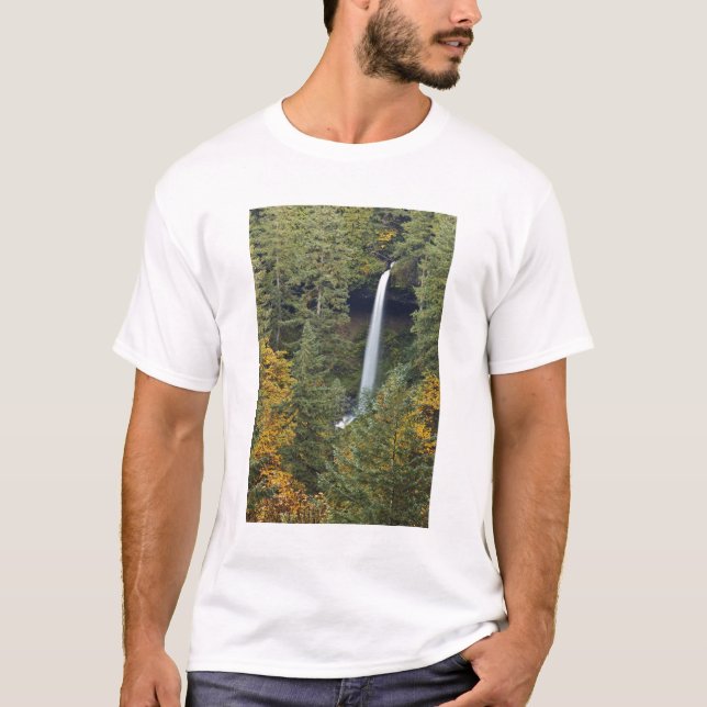 Oregon, Silver Falls Staat Park, North Falls T-Shirt (Vorderseite)