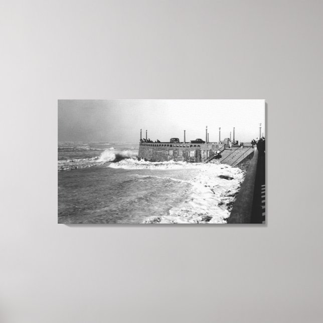 Oregon Sou Wester Wave und Turnaround Leinwanddruck (Vorderseite)