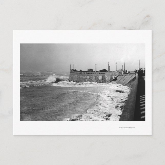 Oregon Sou Wester Wave und Turnaround Postkarte (Vorderseite)