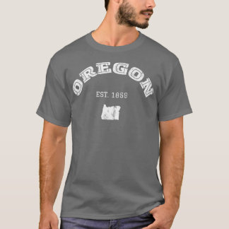 Oregon Staat 1859 Retro USA Pride T-Shirt