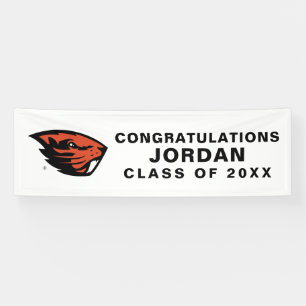 Oregon Staat Beavers Biberkopf Banner