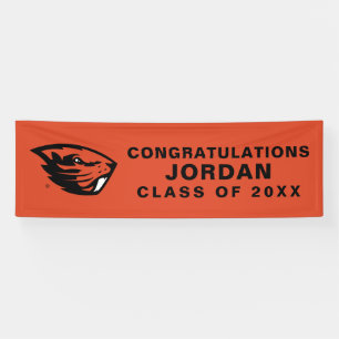 Oregon Staat Beavers Biberkopf Banner