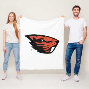 Oregon Staat Beavers   Biberkopf Fleecedecke