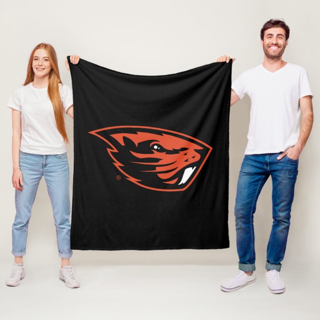 Oregon Staat Beavers | Biberkopf Fleecedecke (Beispiel)