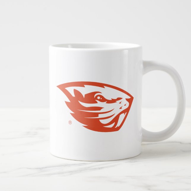 Oregon Staat Beavers | Biberkopf Jumbo-Tasse (Rechts)