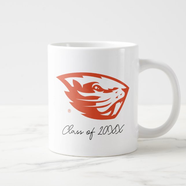 Oregon Staat Beavers | Biberkopf Jumbo-Tasse (Rechts)