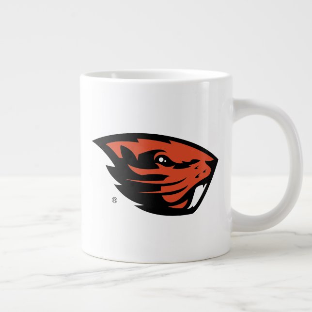 Oregon Staat Beavers | Biberkopf Jumbo-Tasse (Rechts)