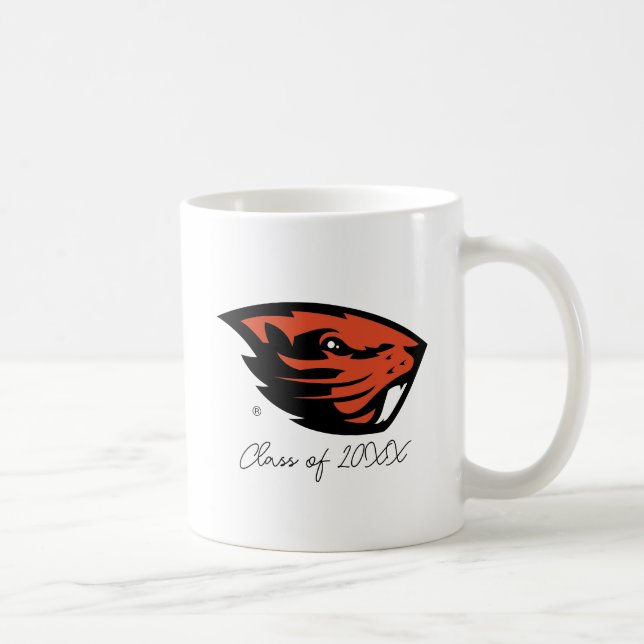 Oregon Staat Beavers | Biberkopf Kaffeetasse (Rechts)