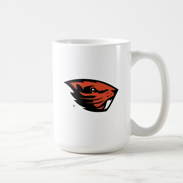 Oregon Staat Beavers | Biberkopf Kaffeetasse (Rechts)
