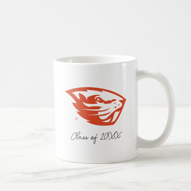 Oregon Staat Beavers | Biberkopf Kaffeetasse (Rechts)