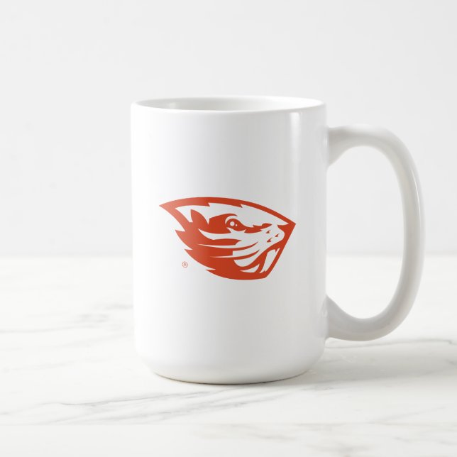 Oregon Staat Beavers | Biberkopf Kaffeetasse (Rechts)