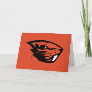 Oregon Staat Beavers Biberkopf Karte