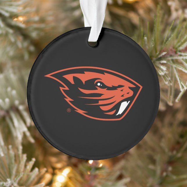 Oregon Staat Beavers | Biberkopf Ornament (Baum)