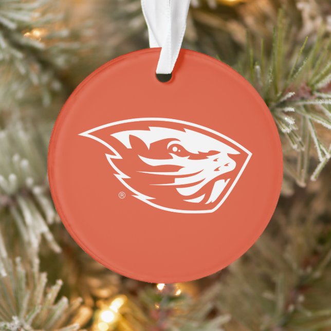 Oregon Staat Beavers | Biberkopf Ornament (Baum)