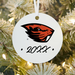 Oregon Staat Beavers Biberkopf Ornament Aus Metall