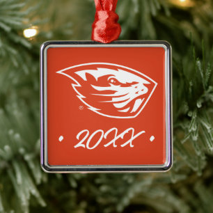 Oregon Staat Beavers Biberkopf Ornament Aus Metall