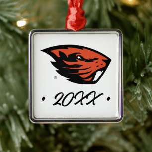 Oregon Staat Beavers Biberkopf Ornament Aus Metall