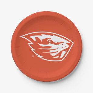 Oregon Staat Beavers   Biberkopf Pappteller
