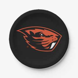 Oregon Staat Beavers   Biberkopf Pappteller