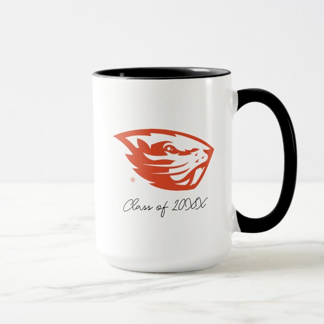 Oregon Staat Beavers | Biberkopf Tasse (Rechts)