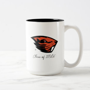 Oregon Staat Beavers   Biberkopf Zweifarbige Tasse