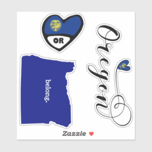 Oregon Staat, Blatt Die Aufkleber schneiden