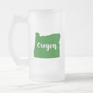 Oregon Staat Green Mattglas Bierglas