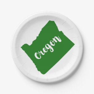 Oregon Staat Green Pappteller