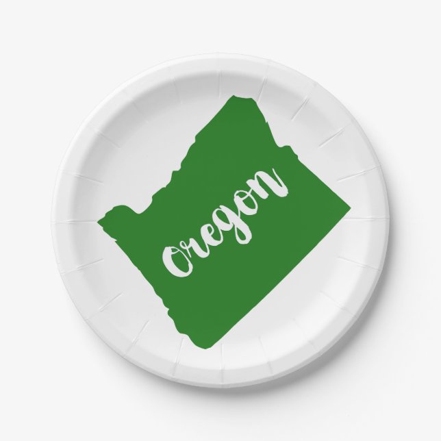 Oregon Staat Green Pappteller (Vorderseite)