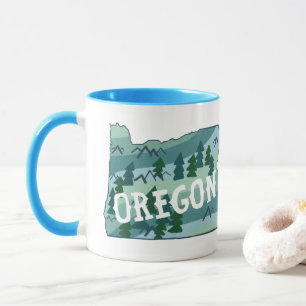 Oregon Staat Karte Tasse