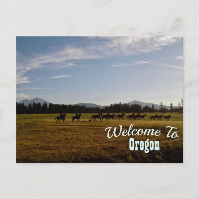 Oregon Staat Postkarte (Vorderseite)