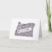 Oregon Staat Sehenswürdigkeiten Notecards