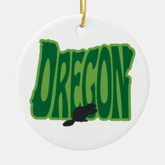 Oregon Staat Weihnachtsbaum Keramik Ornament