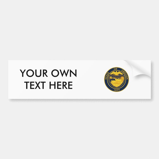 Oregon-Staats-Siegel Autoaufkleber (Vorne)