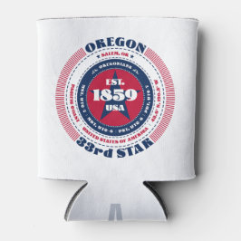 Oregon Staatsstolz Monogramm Cooler Dosenkühler
