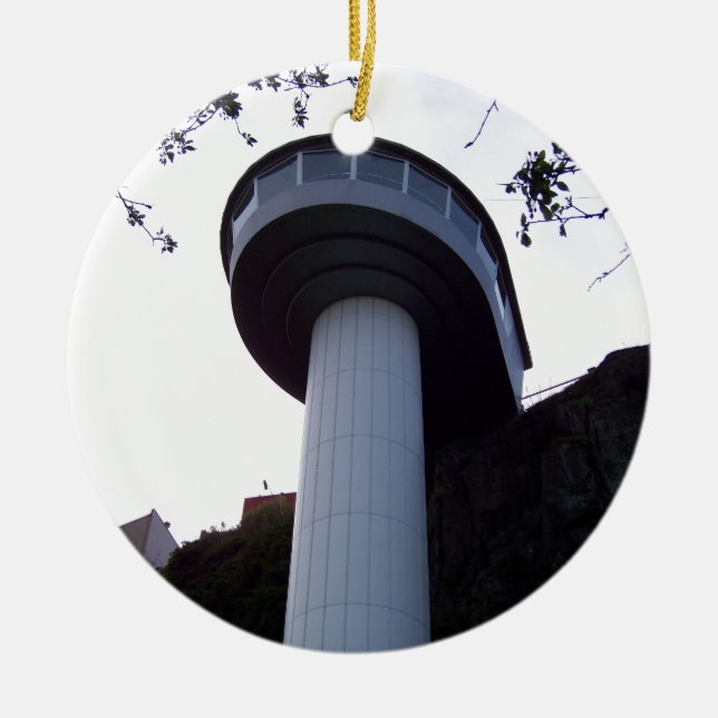 Oregon-Stadt-Aufzug Keramikornament (Vorne)