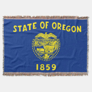 Oregon State Flag Print Patriotic Decke