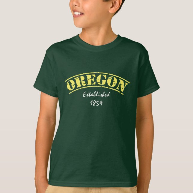 Oregon stellte her T-Shirt (Vorderseite)