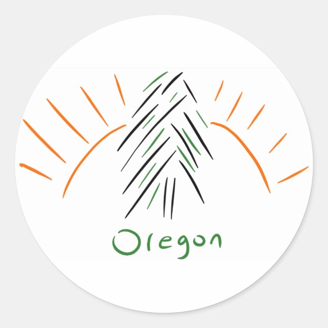 Oregon Sticker (Vorderseite)