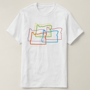 Oregon Stolz Unschärfe T-Shirt