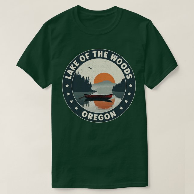 Oregon Sunset Lake of the Woods T-Shirt (Design vorne)