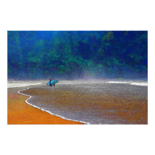 Oregon Surfer Glänzendes Poster