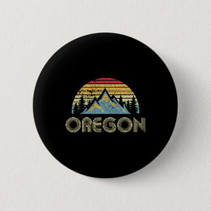 Oregon Tee - Retro Vintage Berge Natur Wandern Button