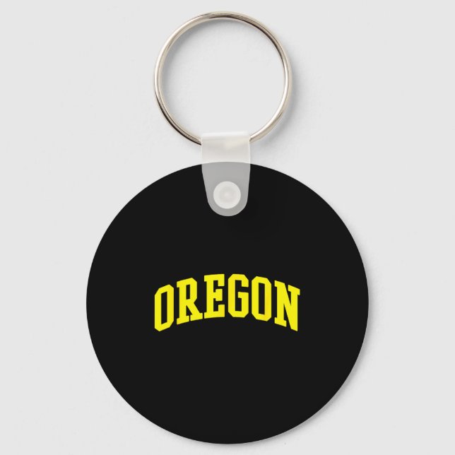 Oregon - Throwback Design - Clic  Schlüsselanhänger (Vorderseite)