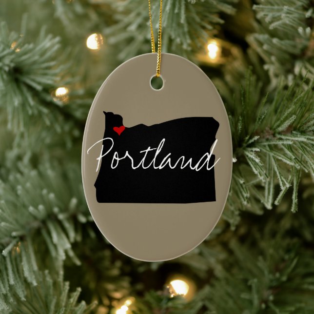 Oregon Town Keramik Ornament (Baum)