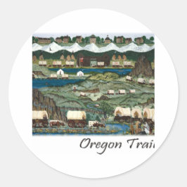 Oregon Trail Runder Aufkleber