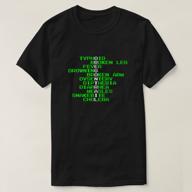 Oregon Trail - Wege im Westen Die  T-Shirt (Design vorne)