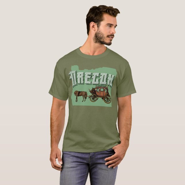 Oregon Trails Wagon T - Shirt (Vorne ganz)